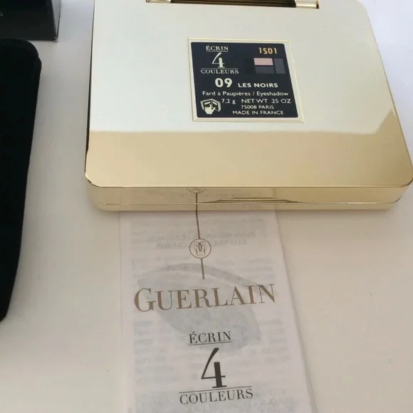 New In Box GUERLAIN ECRIN 4 COULEURS LONG-LASTING EYESHADOWS #09 LES NOIRS